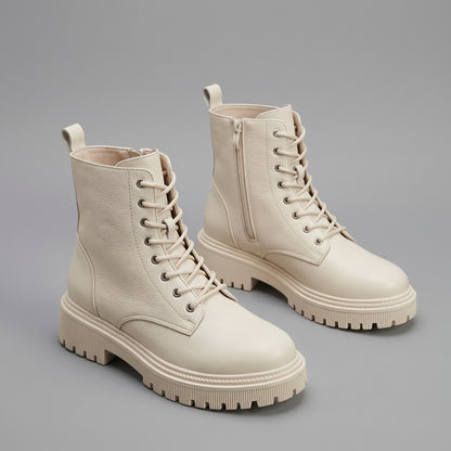 Bottines Combat Chaudes Plateforme Hiver
