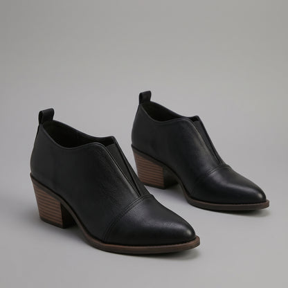 Bottines Chelsea Pointues Talon Carré