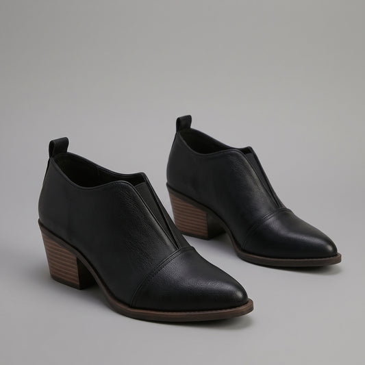 Bottines Chelsea Pointues Talon Carré