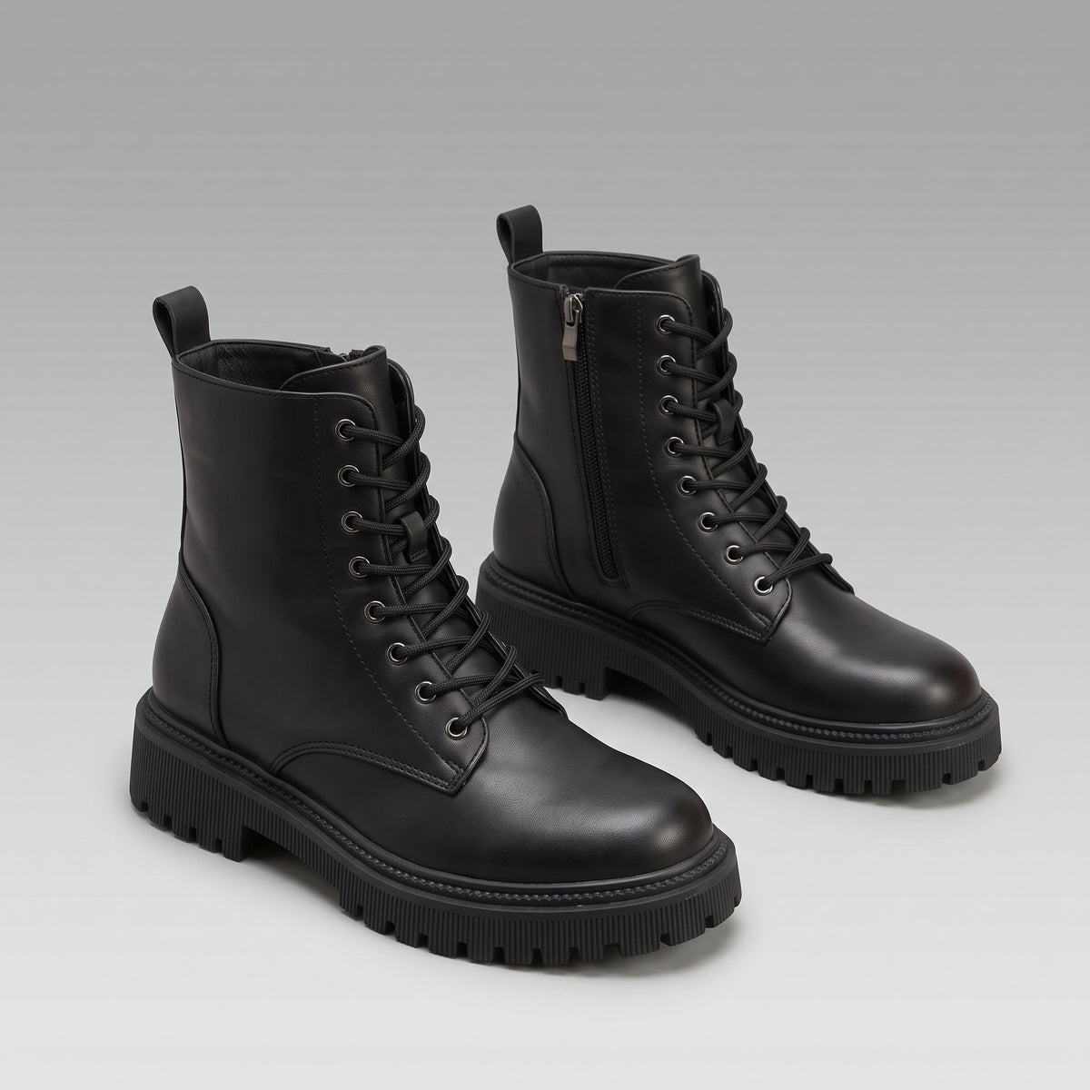 Bottines Combat Chaudes Plateforme Hiver