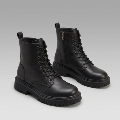 Bottines Combat Chaudes Plateforme Hiver