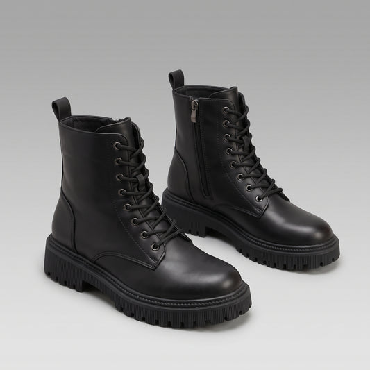 Bottines Combat Chaudes Plateforme Hiver
