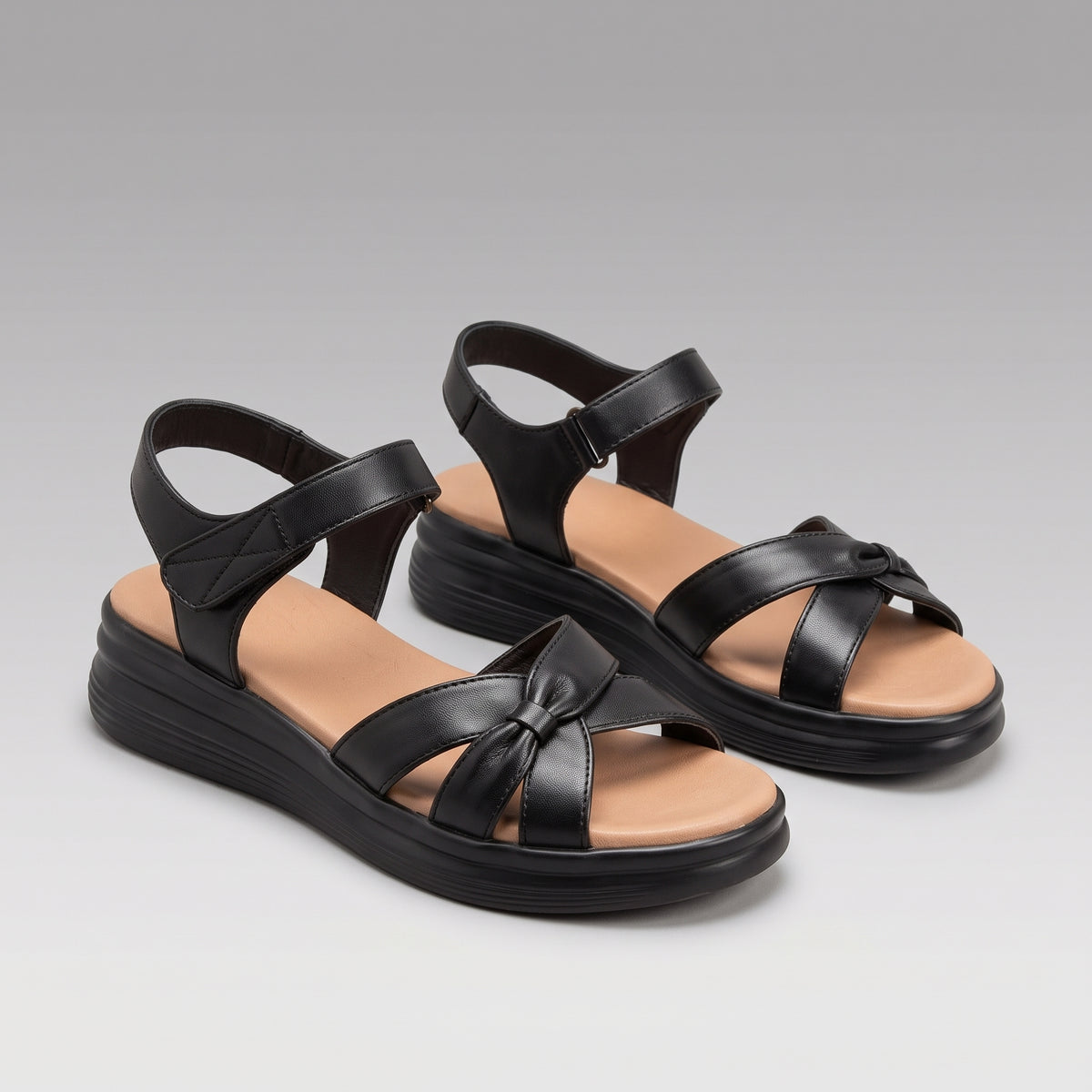 Sandales Plates Cuir Confortables