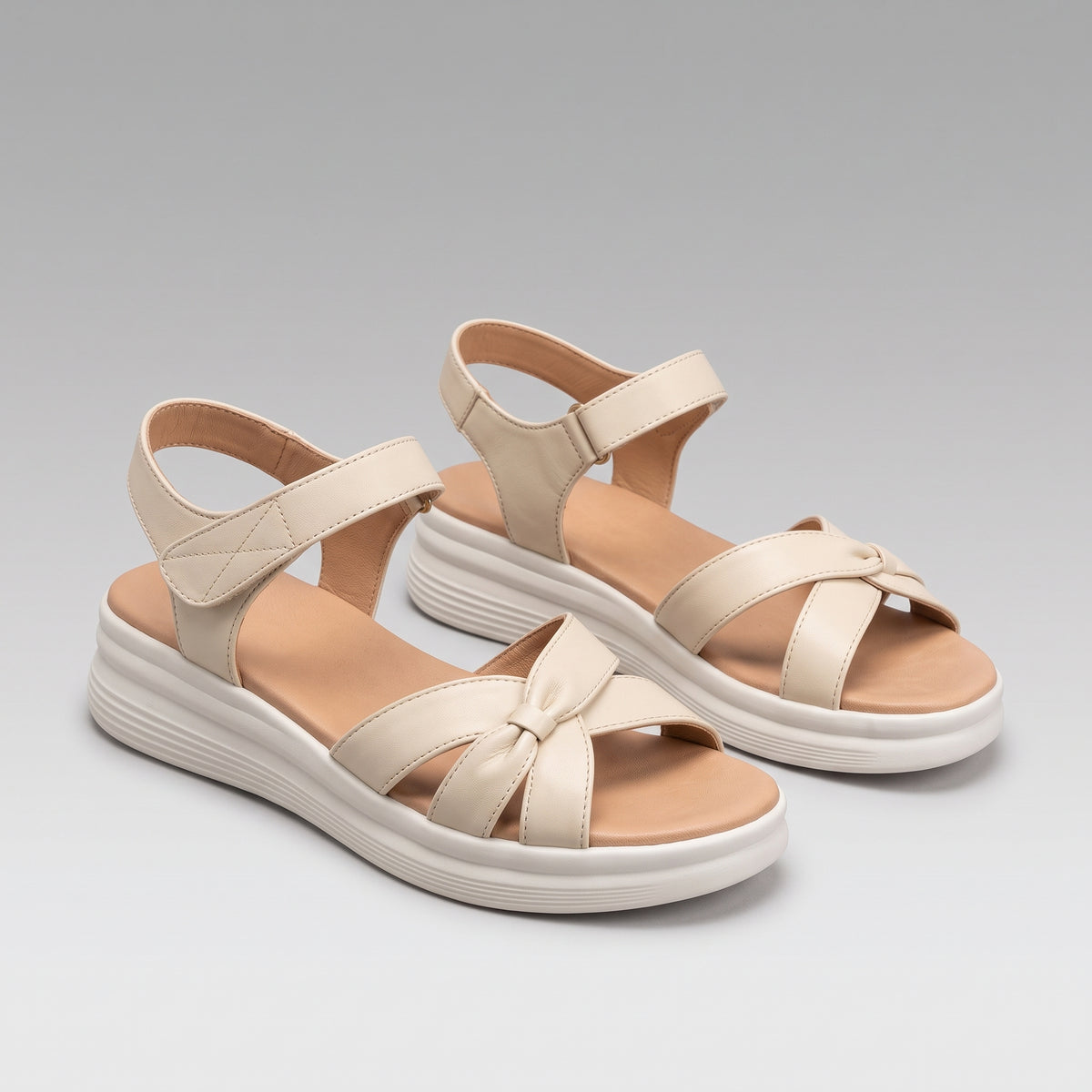 Sandales Plates Cuir Confortables