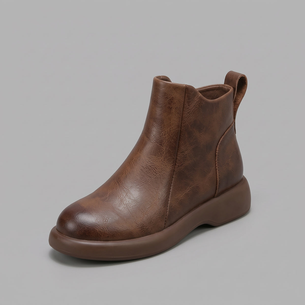 Bottines Chelsea Rétro Épaisses Fermeture