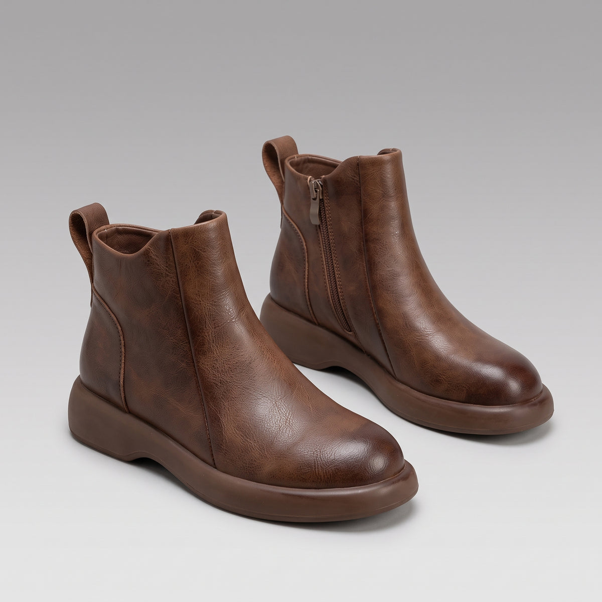 Bottines Chelsea Rétro Épaisses Fermeture