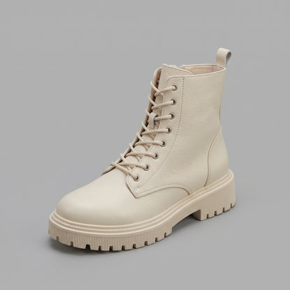 Bottines Combat Chaudes Plateforme Hiver