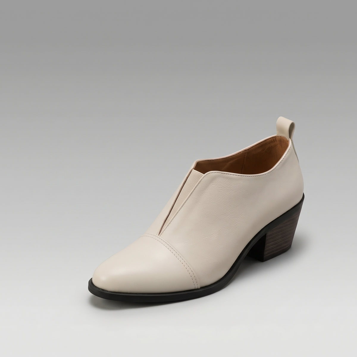 Bottines Chelsea Pointues Talon Carré