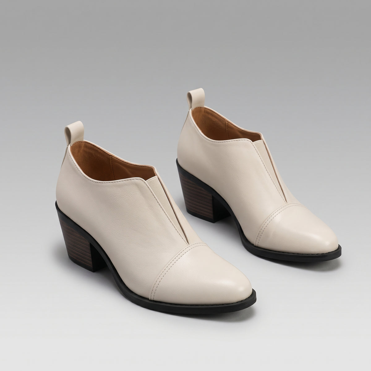 Bottines Chelsea Pointues Talon Carré