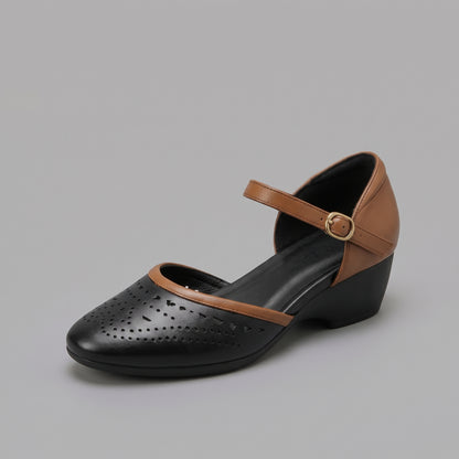 Mary Jane Pointues Compensées Femme