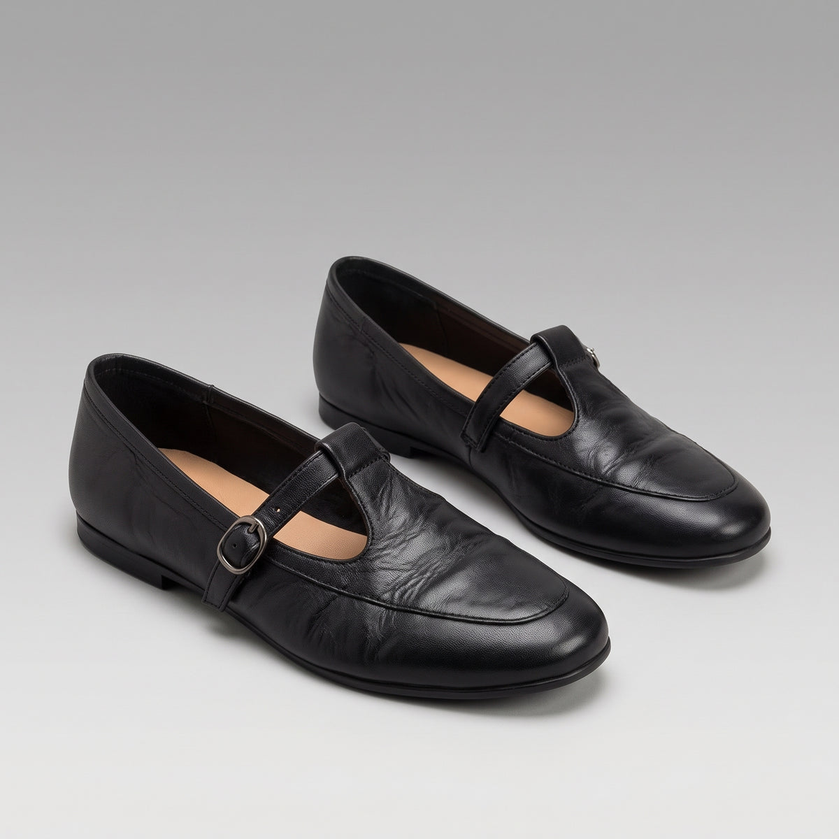 Moccasins Mary Jane Rétro Carrés