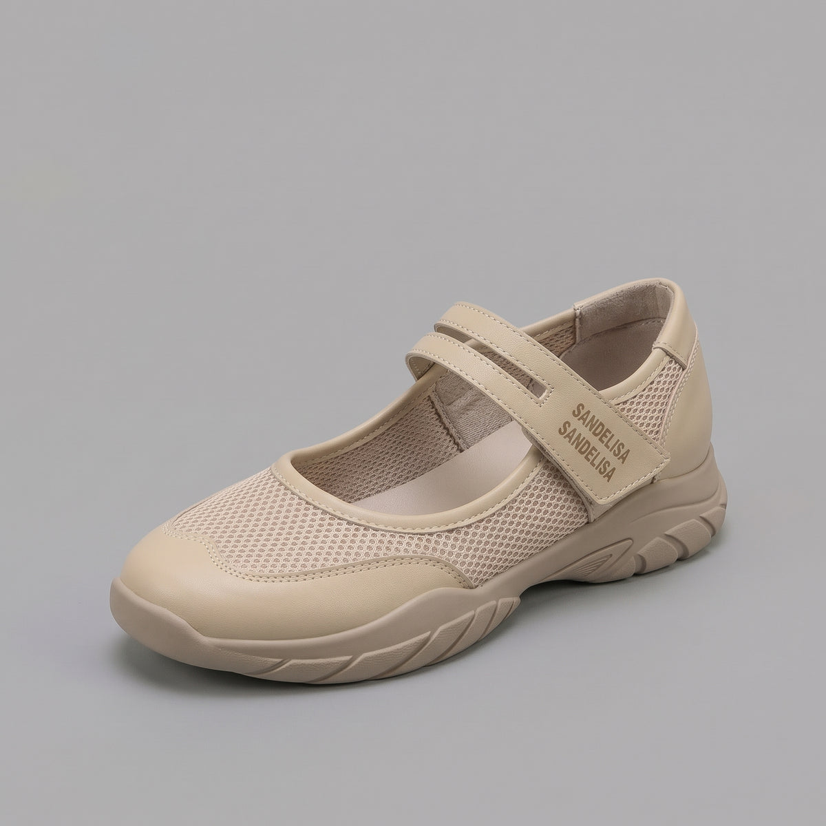 Baskets Mary Jane Mesh Épaisses