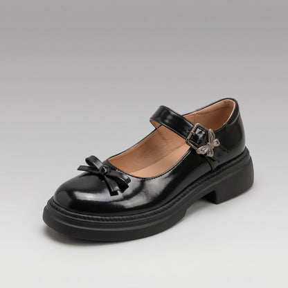 Escarpins Mary Jane Nœud Carrés
