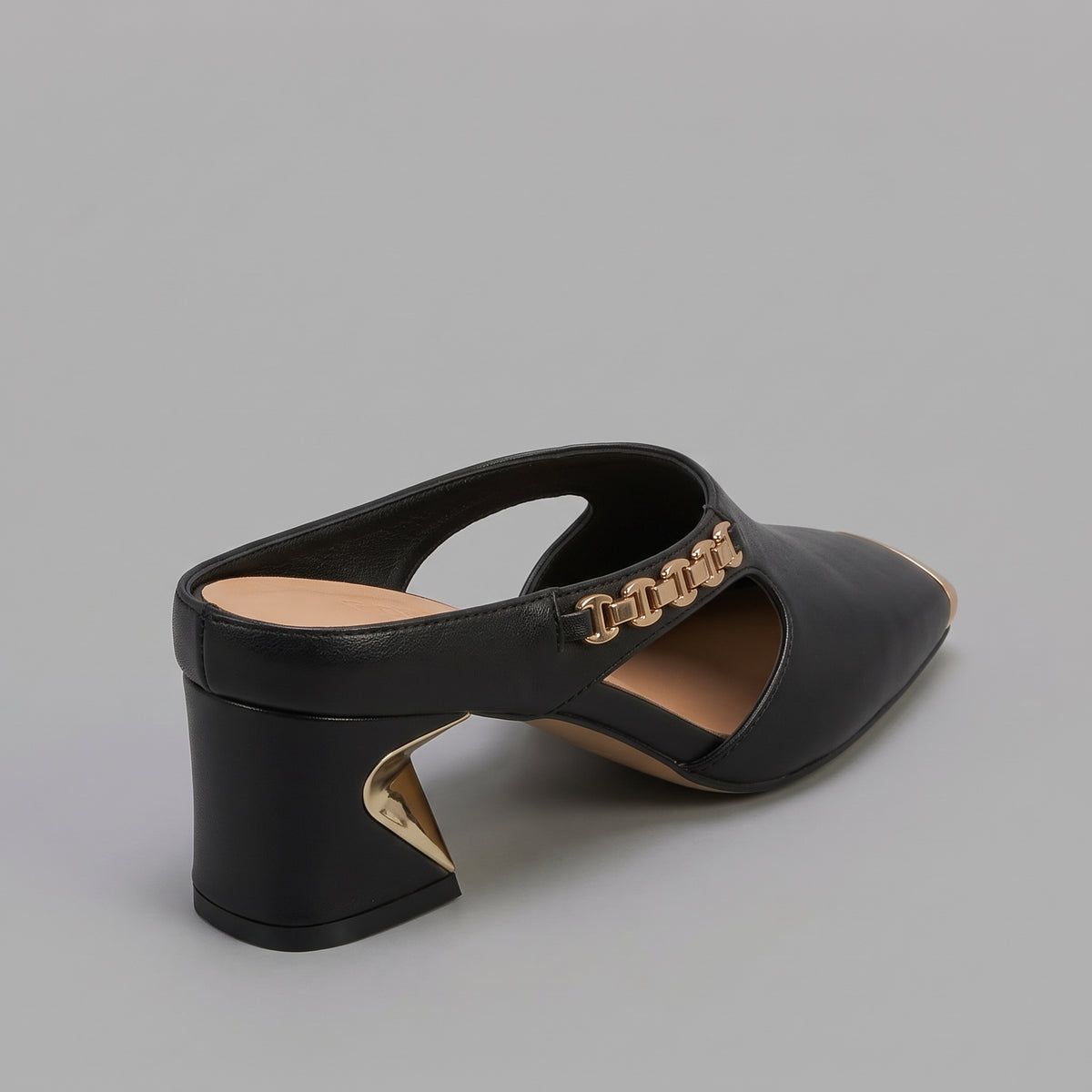 Mules Carrées à Talon Épais pour Femme