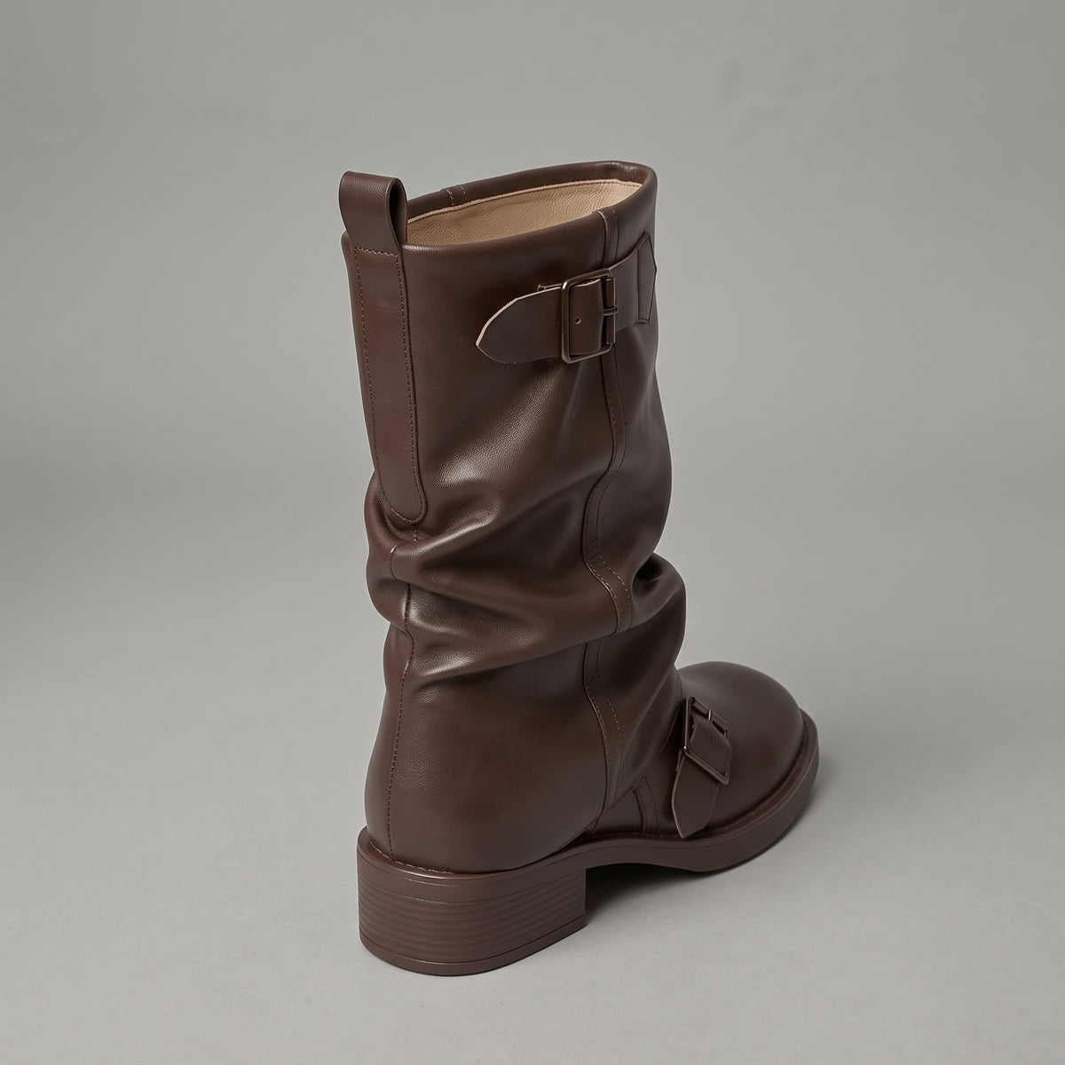 Bottes Santiags Rétro Marron Talon