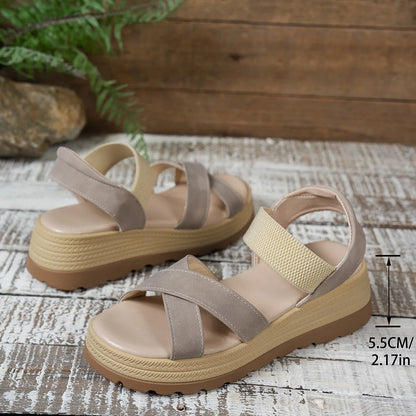 2026 Women's Roman Beach Thick Heel Sandals