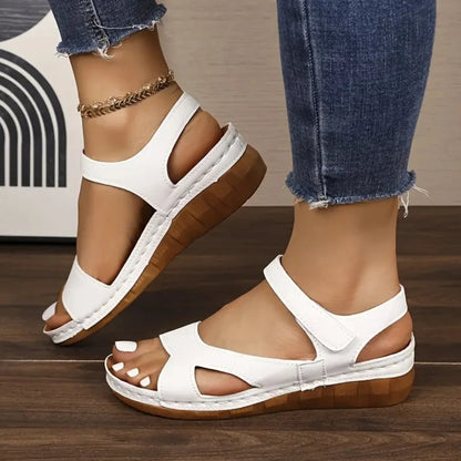 Summer 2026 Open-Toe Wedge Orogonal Sandals